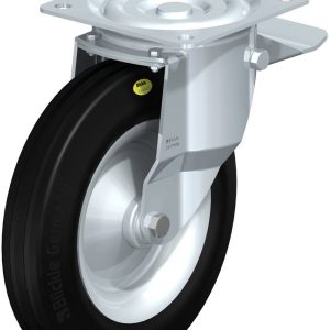 Blickle 50658 L-RD 282R-ST Kółko skrętne z hamulcem Średnica koła: 280 mm Maksymalne obciążenie: 600 kg 1 szt.