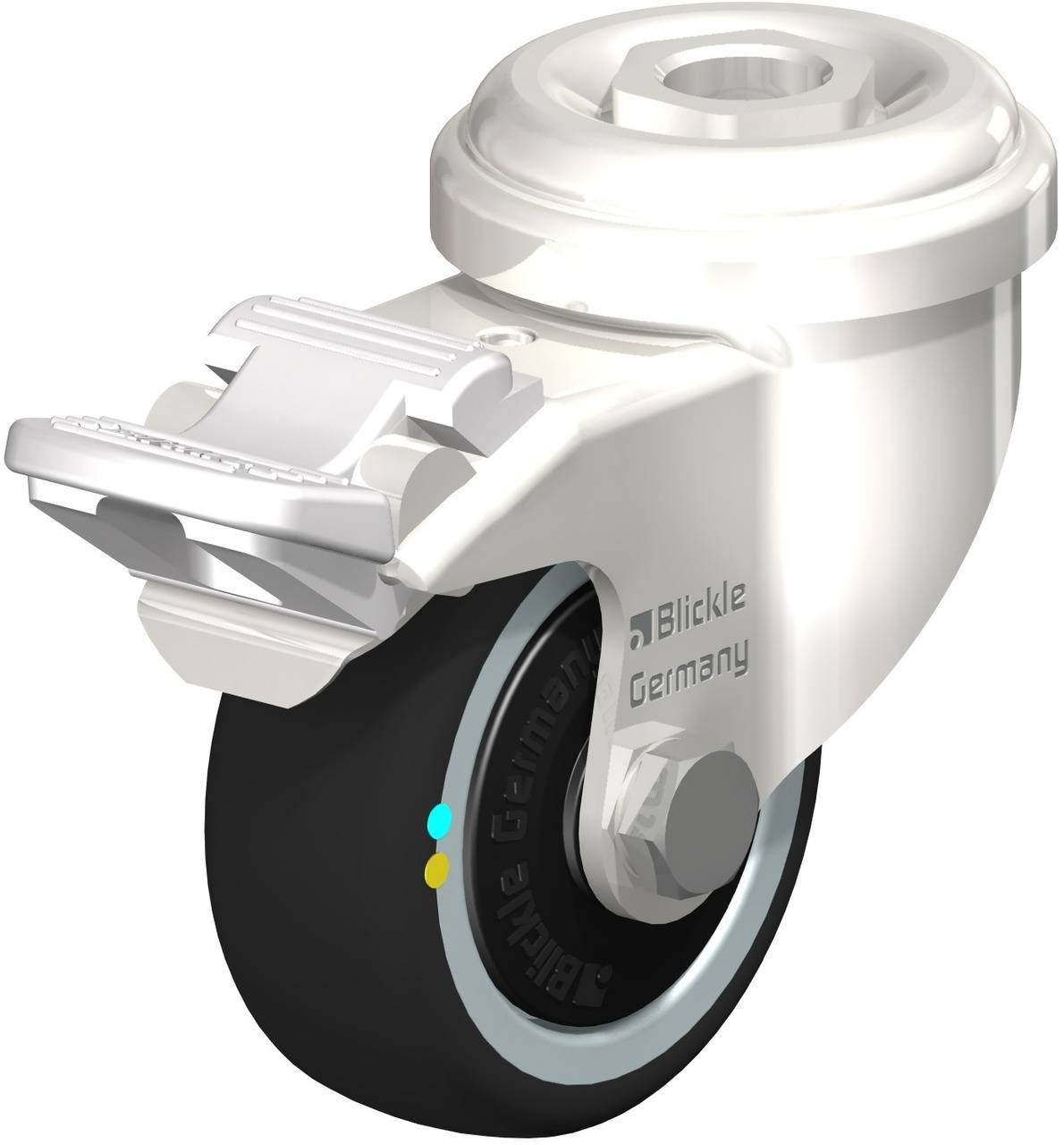 Blickle 853328 LRXA-PATH 50KFD-FI-ELS Kółko skrętne z hamulcem Średnica koła: 50 mm Maksymalne obciążenie: 50 kg 1 szt. - obrazek 1