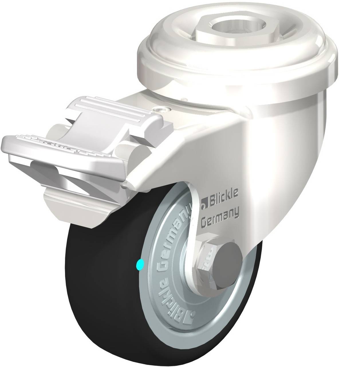 Blickle 760904 LRXA-PATH 50KFD-FI Kółko skrętne z hamulcem Średnica koła: 50 mm Maksymalne obciążenie: 75 kg 1 szt. - obrazek 1