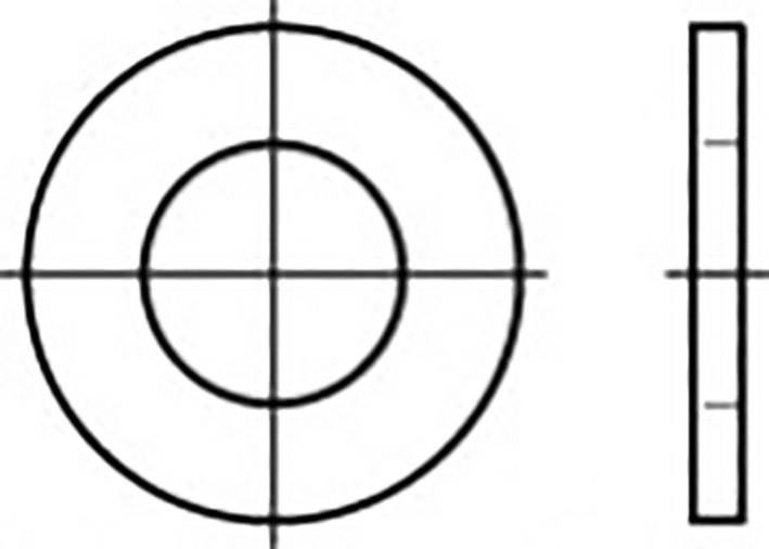 Podkładka TOOLCRAFT TO-5433738 cynkowany galwanicznie stal 100 szt. - obrazek 1