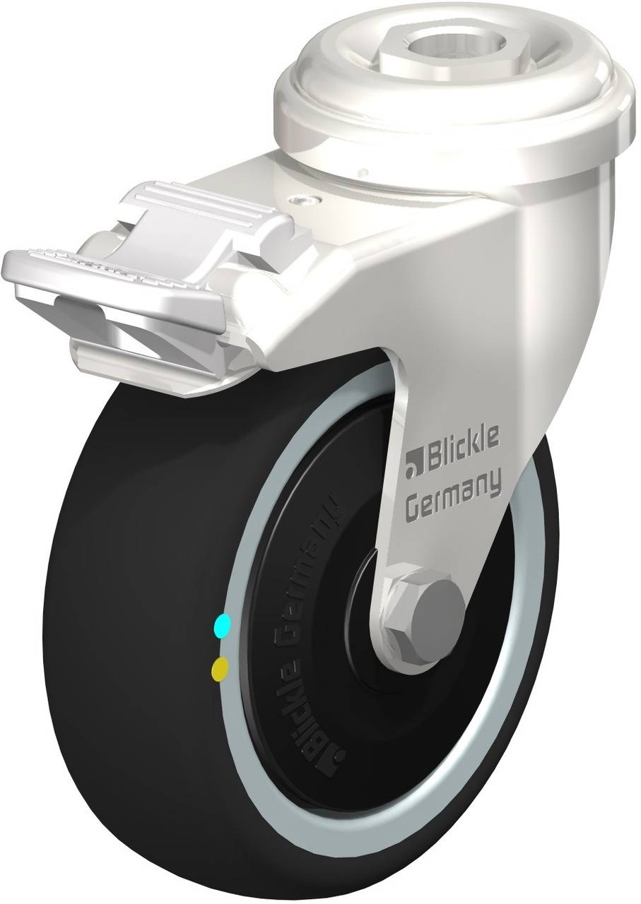 Blickle 853366 LRXA-PATH 75KFD-FI-ELS Kółko skrętne z hamulcem Średnica koła: 75 mm Maksymalne obciążenie: 65 kg 1 szt. - obrazek 1