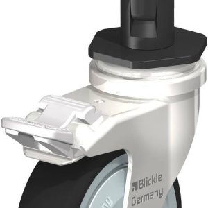 Blickle 853367 LRXA-PATH 75KFD-FI-EXR02 Kółko skrętne z hamulcem Średnica koła: 75 mm Maksymalne obciążenie: 75 kg 1 szt