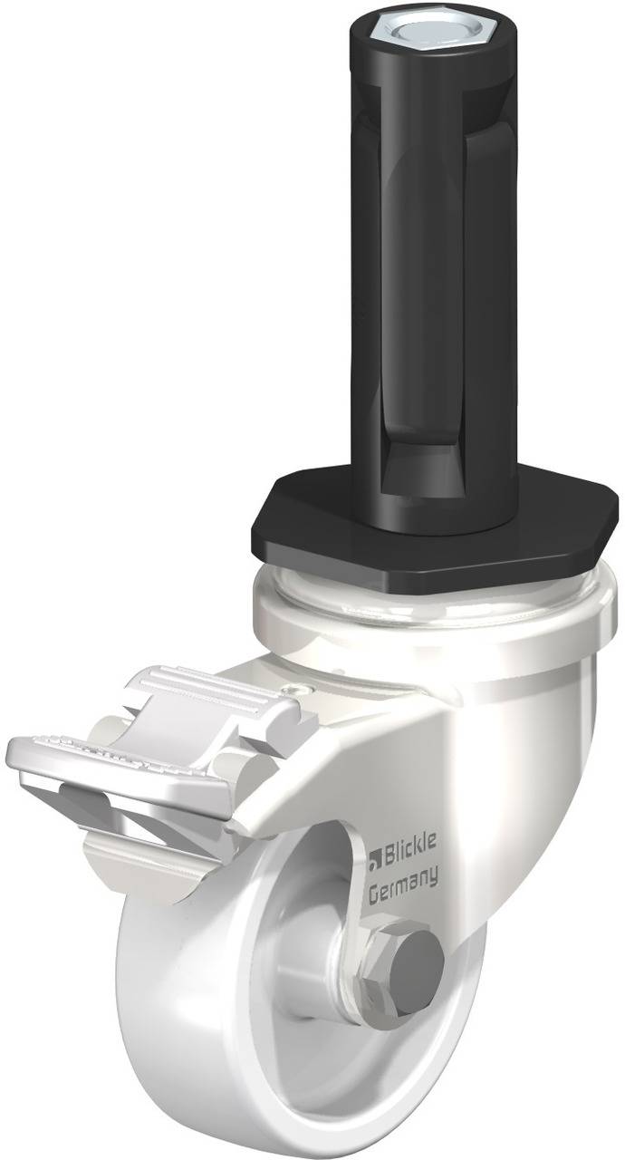 Blickle 856449 LRXA-PO 50G-FI-EXR02 Kółko skrętne z hamulcem Średnica koła: 50 mm Maksymalne obciążenie: 75 kg 1 szt. - obrazek 1