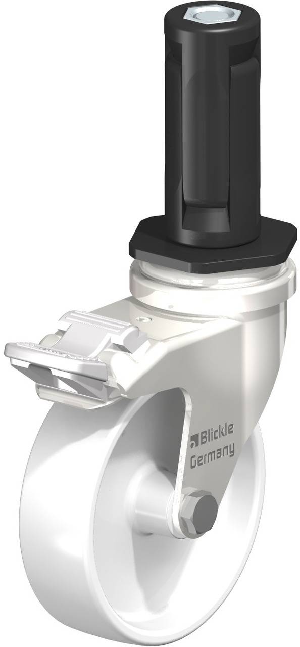 Blickle 856468 LRXA-PO 76G-FI-EXR03 Kółko skrętne z hamulcem Średnica koła: 75 mm Maksymalne obciążenie: 75 kg 1 szt. - obrazek 1