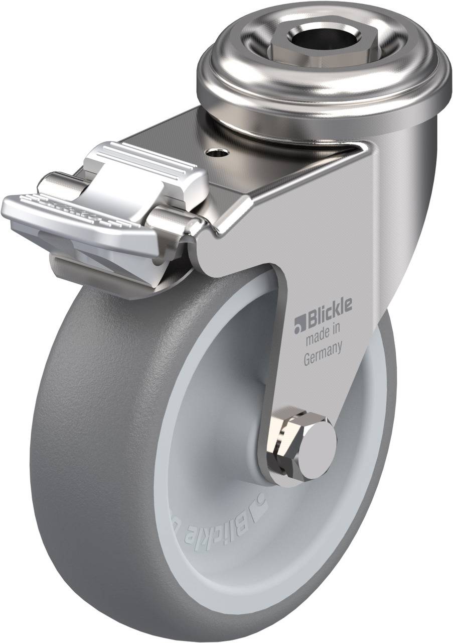 Blickle 752883 LRXA-TPA 75G-FI Kółko skrętne z hamulcem Średnica koła: 75 mm Maksymalne obciążenie: 75 kg 1 szt. - obrazek 1