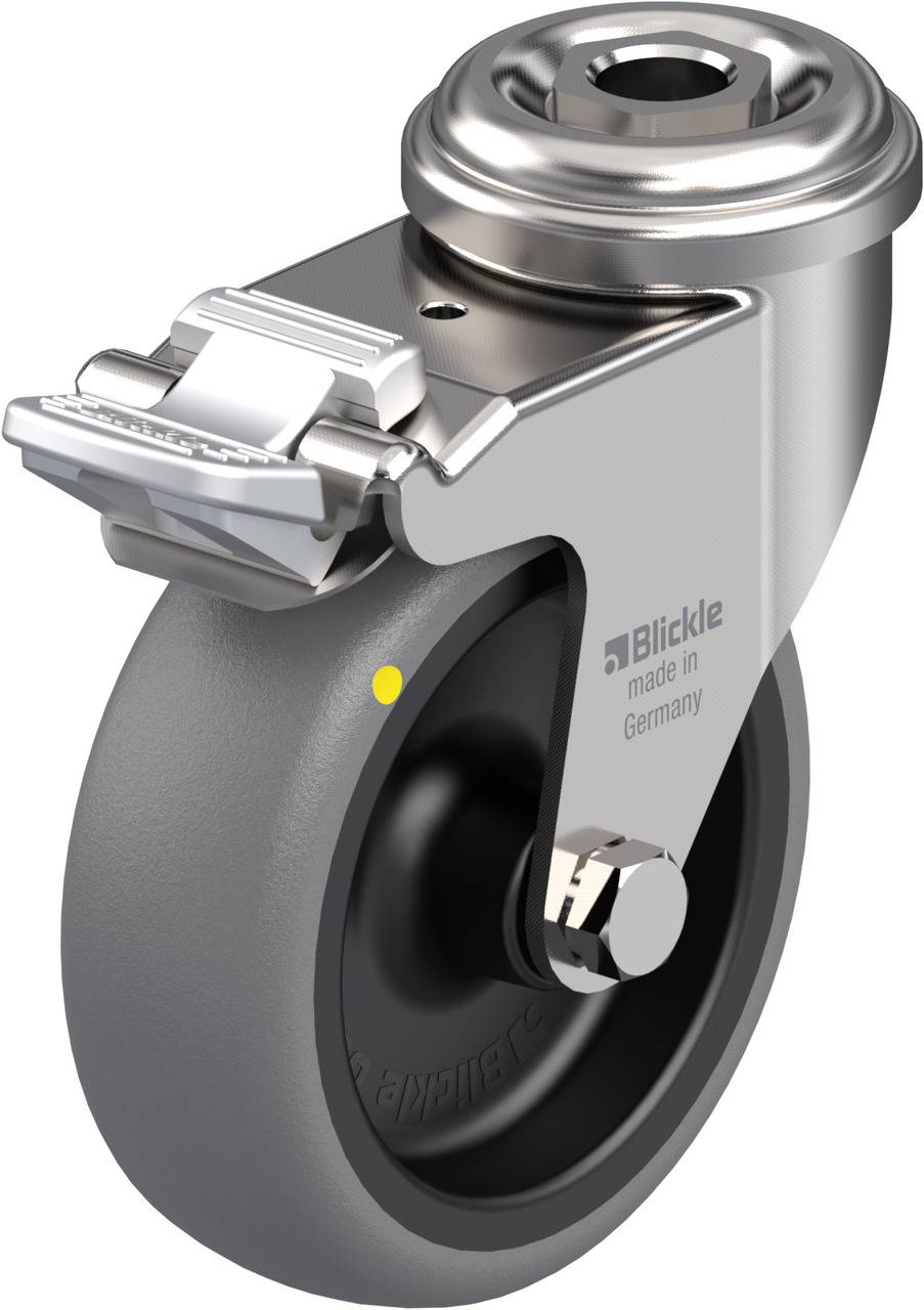 Blickle 853108 LRXA-TPA 75G-FI-ELS Kółko skrętne z hamulcem Średnica koła: 75 mm Maksymalne obciążenie: 50 kg 1 szt. - obrazek 1