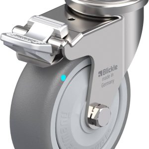 Blickle 755006 LRXA-TPA 75KFD-FI Kółko skrętne z hamulcem Średnica koła: 75 mm Maksymalne obciążenie: 75 kg 1 szt.