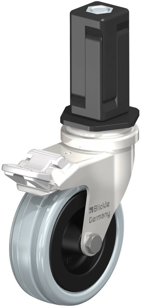 Blickle 856432 LRXA-VPA 75G-FI-EXV04 Kółko skrętne z hamulcem Średnica koła: 75 mm Maksymalne obciążenie: 60 kg 1 szt. - obrazek 1