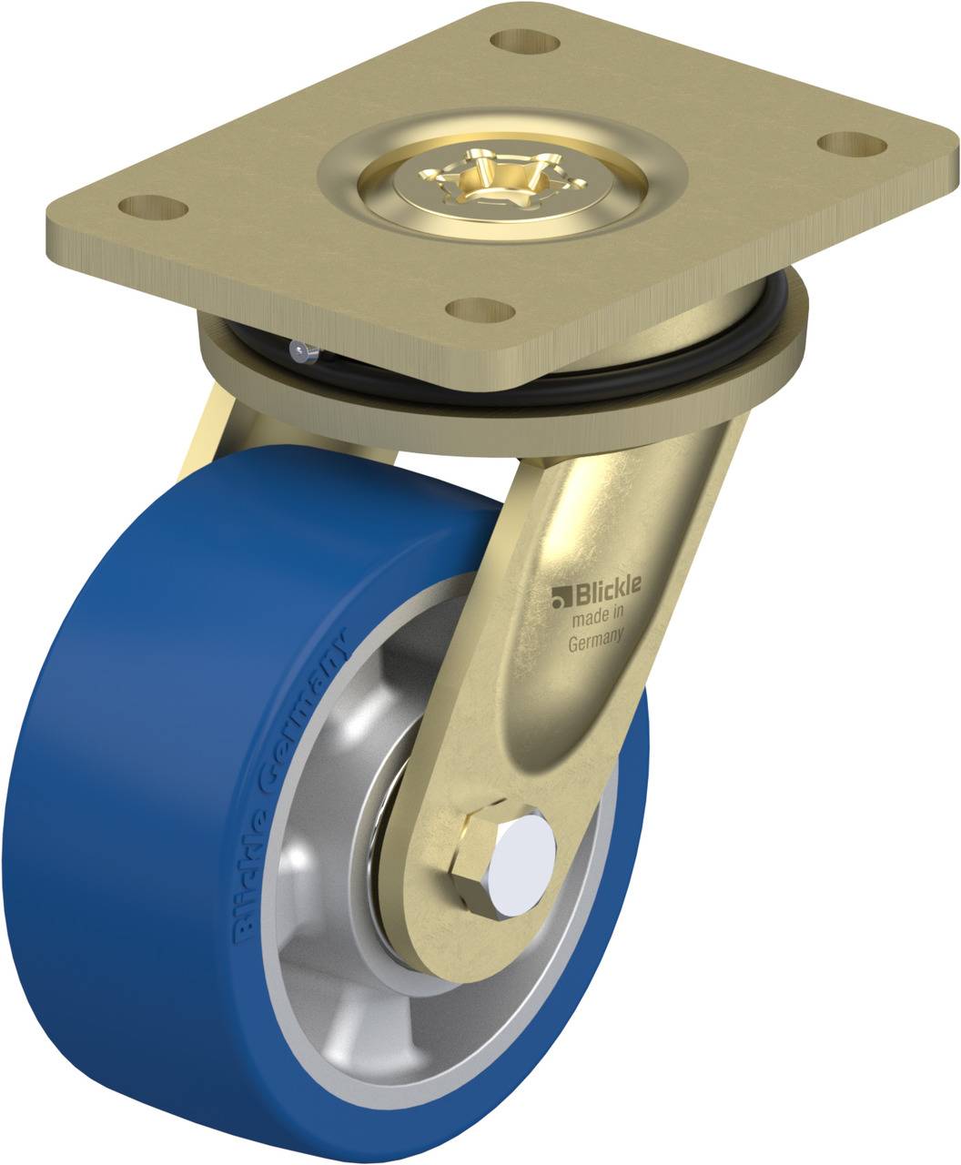 Blickle 755010 LS-ALBS 127K Kółko skrętne Średnica koła: 125 mm Maksymalne obciążenie: 450 kg 1 szt. - obrazek 1