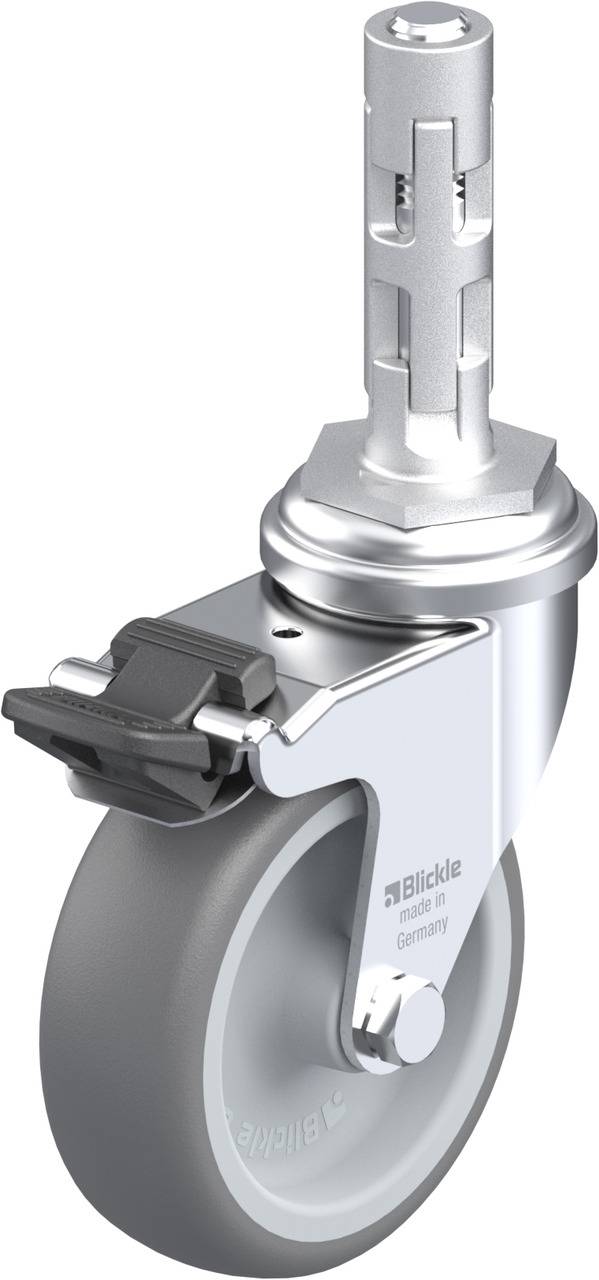 Blickle 704999 LRA-TPA 75G-FI-E01 Kółko skrętne z hamulcem Średnica koła: 75 mm Maksymalne obciążenie: 75 kg 1 szt. - obrazek 1