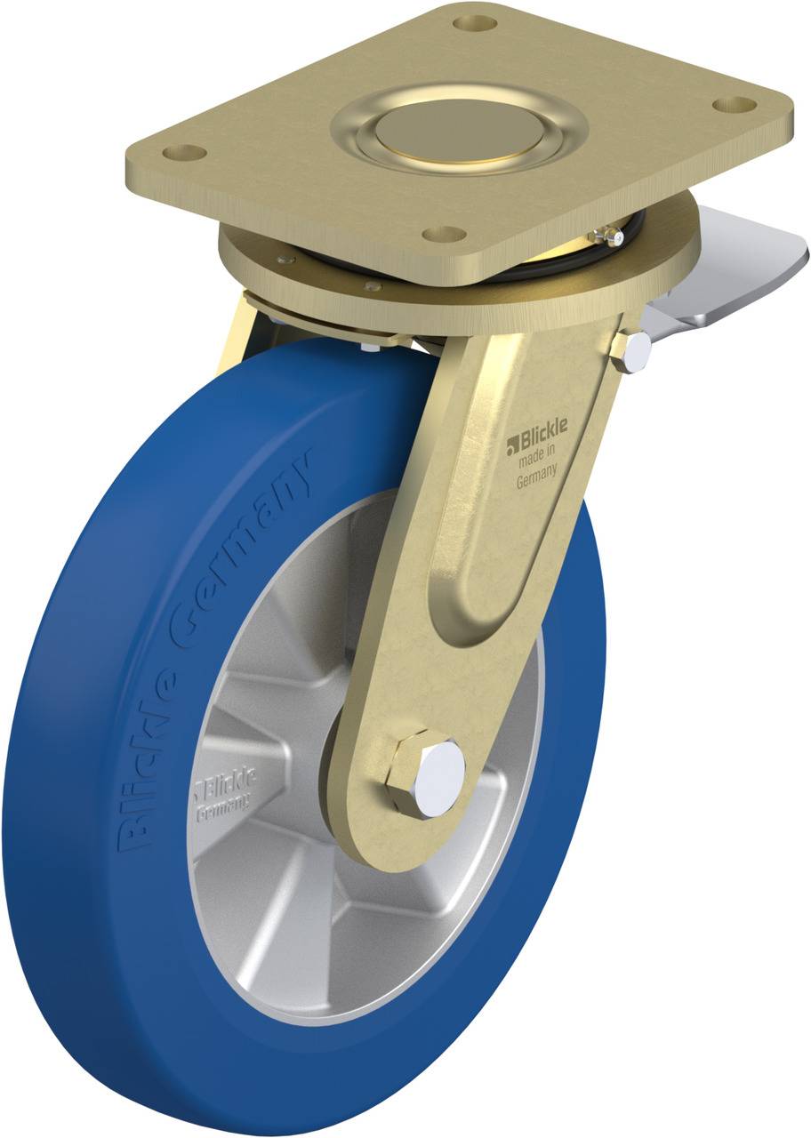 Blickle 742755 LS-ALBS 250K-ST Kółko skrętne z hamulcem Średnica koła: 250 mm Maksymalne obciążenie: 850 kg 1 szt. - obrazek 1
