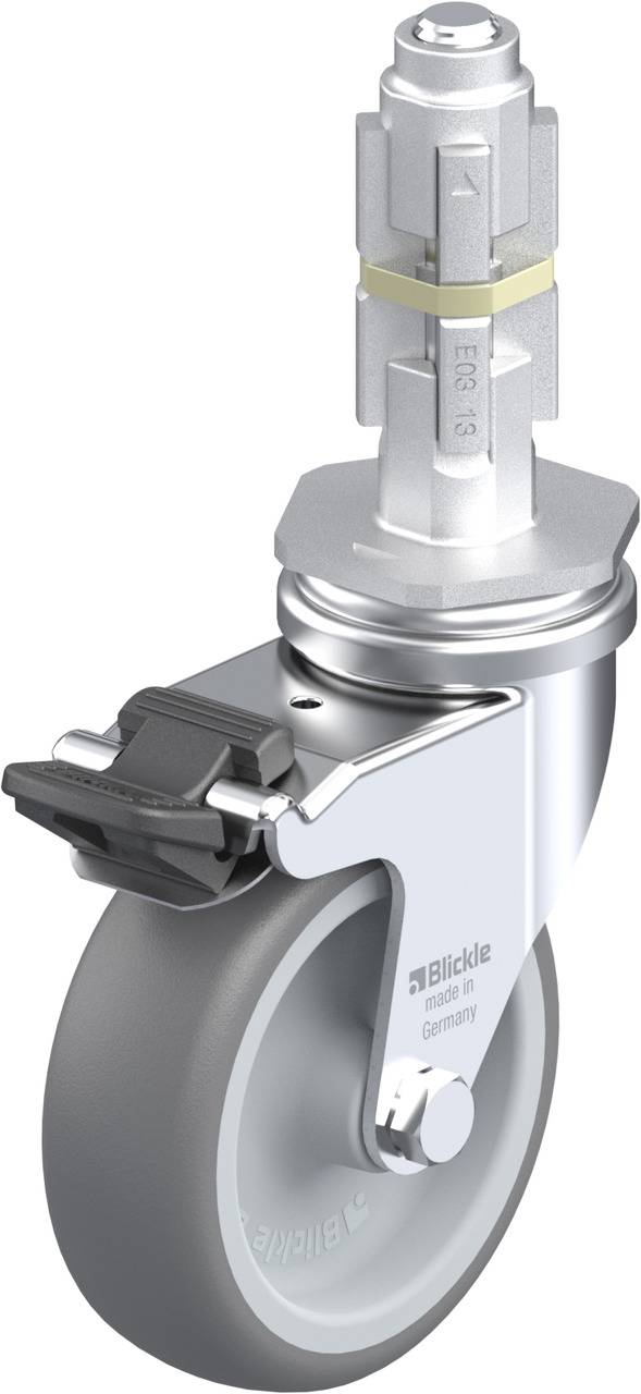 Blickle 627794 LRA-TPA 75G-FI-E03 Kółko skrętne z hamulcem Średnica koła: 75 mm Maksymalne obciążenie: 75 kg 1 szt. - obrazek 1