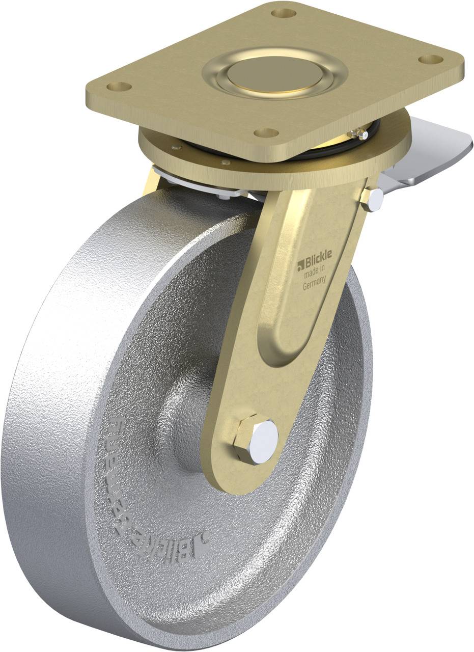 Blickle 96685 LS-G 250G-ST Kółko skrętne z hamulcem Średnica koła: 250 mm Maksymalne obciążenie: 1400 kg 1 szt. - obrazek 1