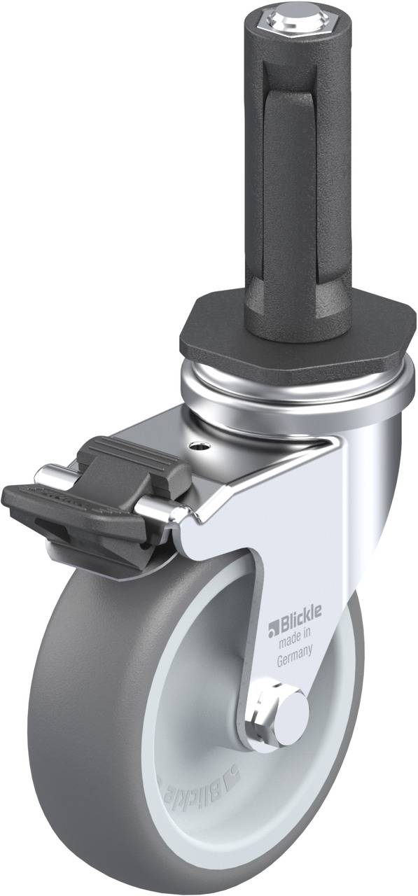 Blickle 847183 LRA-TPA 75G-FI-ER02 Kółko skrętne z hamulcem Średnica koła: 75 mm Maksymalne obciążenie: 75 kg 1 szt. - obrazek 1