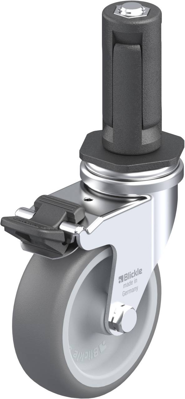 Blickle 847174 LRA-TPA 75G-FI-ER03 Kółko skrętne z hamulcem Średnica koła: 75 mm Maksymalne obciążenie: 75 kg 1 szt. - obrazek 1