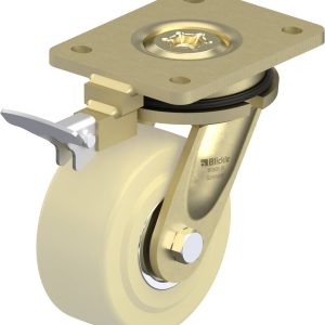 Blickle 324640 LS-GSPO 125K-RI4 Kółko skrętne z hamulcem Średnica koła: 125 mm Maksymalne obciążenie: 1750 kg 1 szt.
