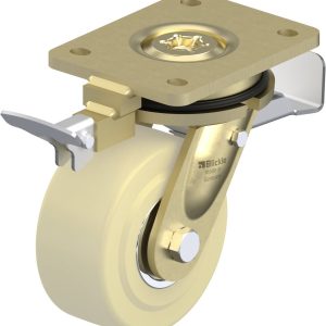 Blickle 741460 LS-GSPO 125K-ST-RI4 Kółko skrętne z hamulcem Średnica koła: 125 mm Maksymalne obciążenie: 1750 kg 1 szt.