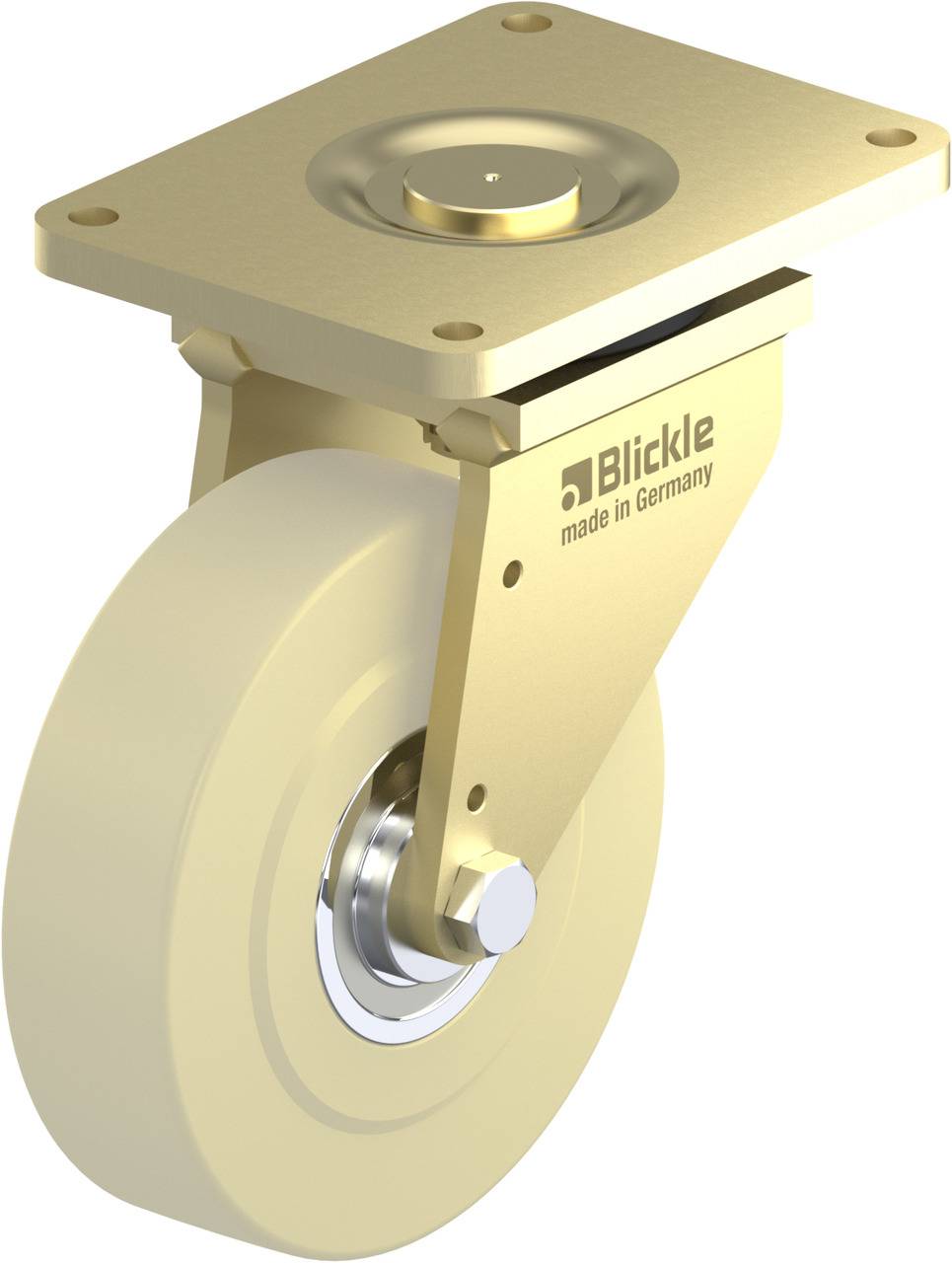 Blickle 301648 LS-GSPO 400K Kółko skrętne Średnica koła: 400 mm Maksymalne obciążenie: 12000 kg 1 szt. - obrazek 1