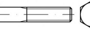 Śruba z łbem sześciokątnym TOOLCRAFT TO-5442294 25 mm 83 mm 200 szt.