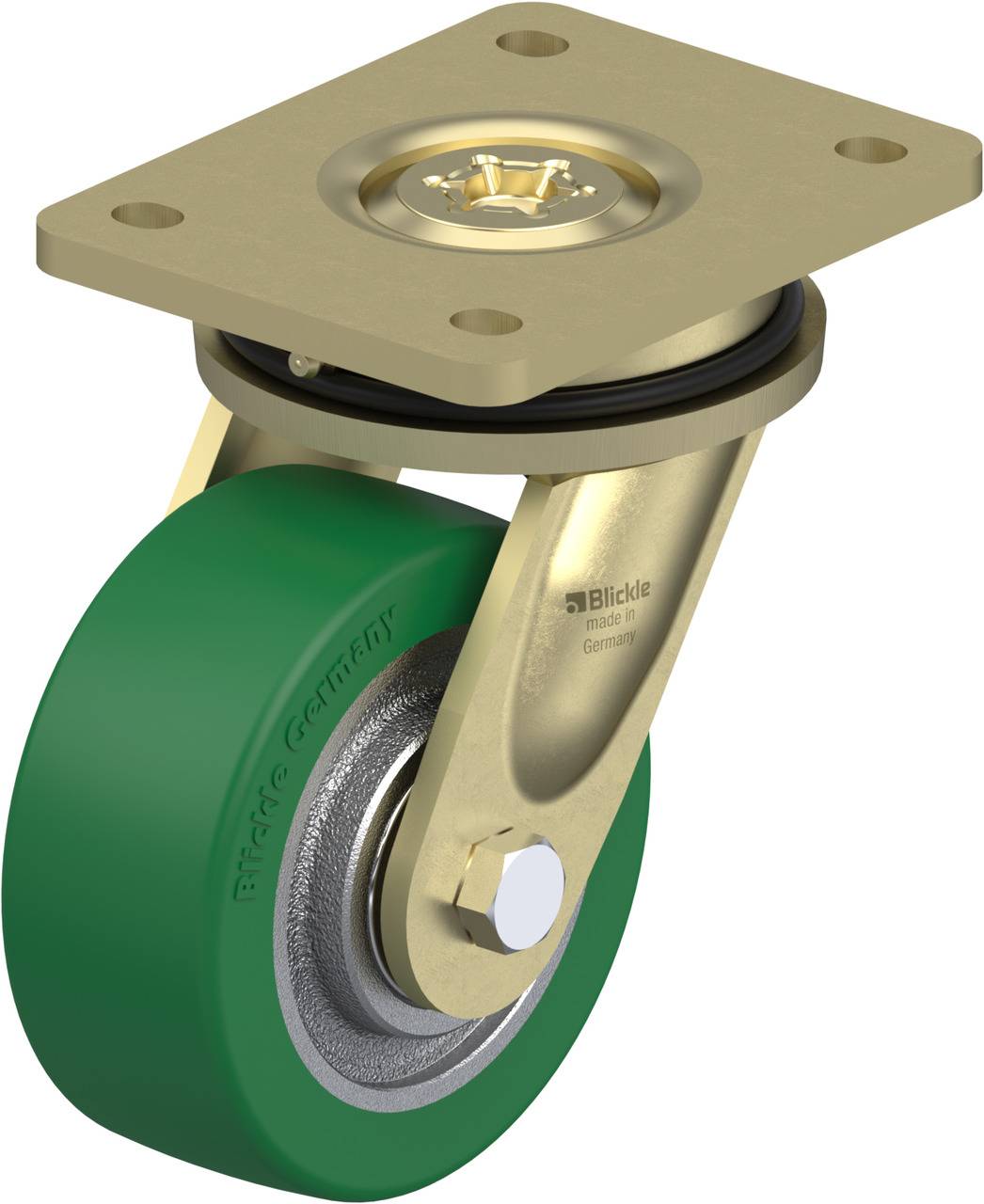 Blickle 755041 LS-GST 127K Kółko skrętne Średnica koła: 125 mm Maksymalne obciążenie: 450 kg 1 szt. - obrazek 1