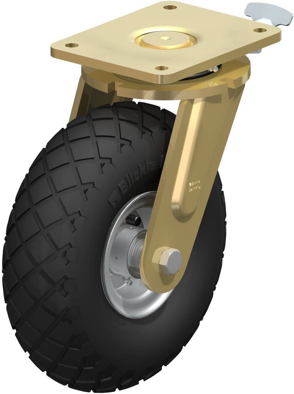 Blickle 740196 LS-PS 315K-RI4 Kółko skrętne z hamulcem Średnica koła: 305 mm Maksymalne obciążenie: 550 kg 1 szt. - obrazek 1