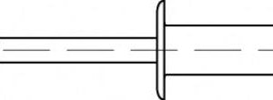Nit ślepy TOOLCRAFT TO-5444406 6.4 mm 250 szt.