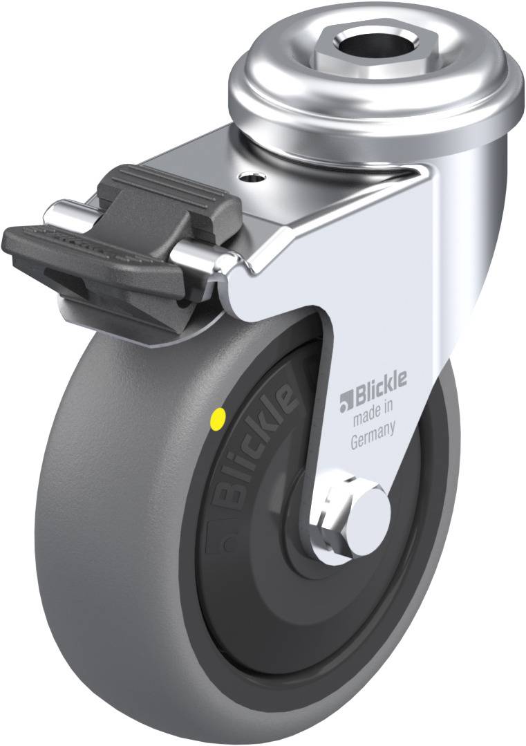 Blickle 617647 LRA-TPA 75KF-FI-ELS Kółko skrętne z hamulcem Średnica koła: 75 mm Maksymalne obciążenie: 50 kg 1 szt. - obrazek 1
