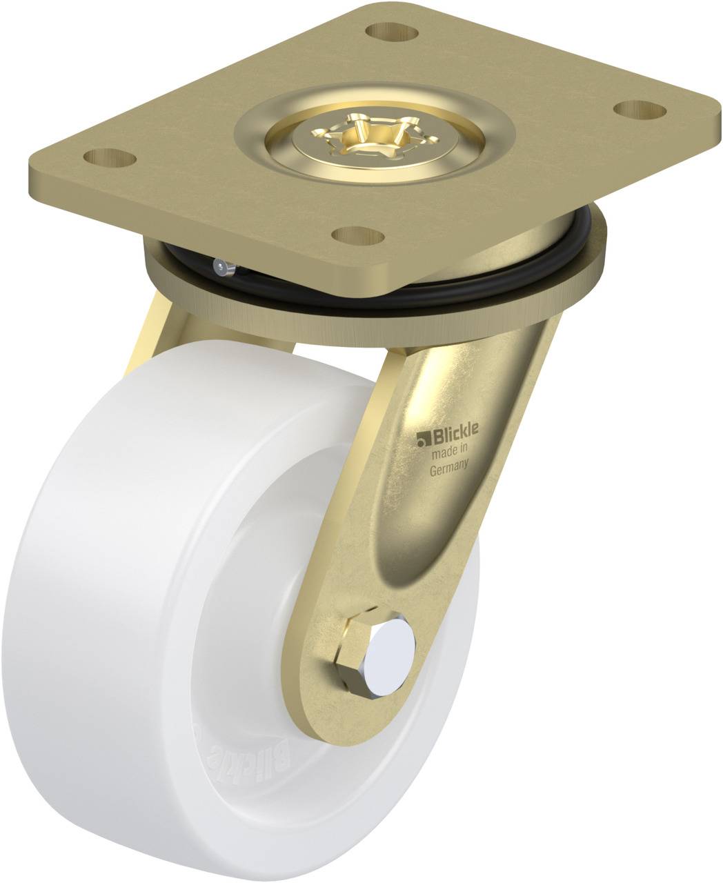 Blickle 585596 LS-SPO 127G Kółko skrętne Średnica koła: 125 mm Maksymalne obciążenie: 750 kg 1 szt. - obrazek 1