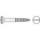 TOOLCRAFT TO-5446263 Wkręt do drewna z łbem soczewkowym 4.5 mm 40 mm Płaska DIN 95 mosiądz 200 szt. - obrazek 1