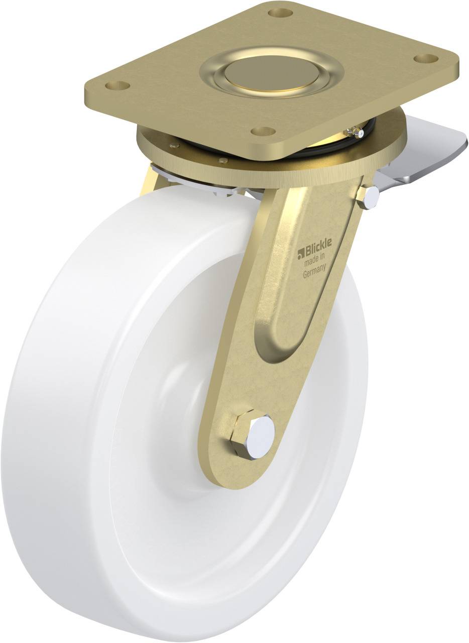 Blickle 55376 LS-SPO 250G-ST Kółko skrętne z hamulcem Średnica koła: 250 mm Maksymalne obciążenie: 2000 kg 1 szt. - obrazek 1