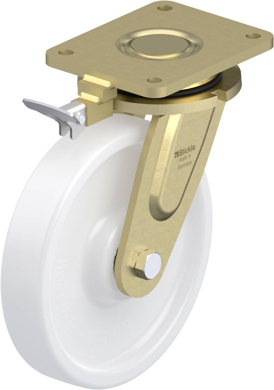 Blickle 853060 LS-SPO 251K-RI4 Kółko skrętne z hamulcem Średnica koła: 250 mm Maksymalne obciążenie: 1500 kg 1 szt. - obrazek 1