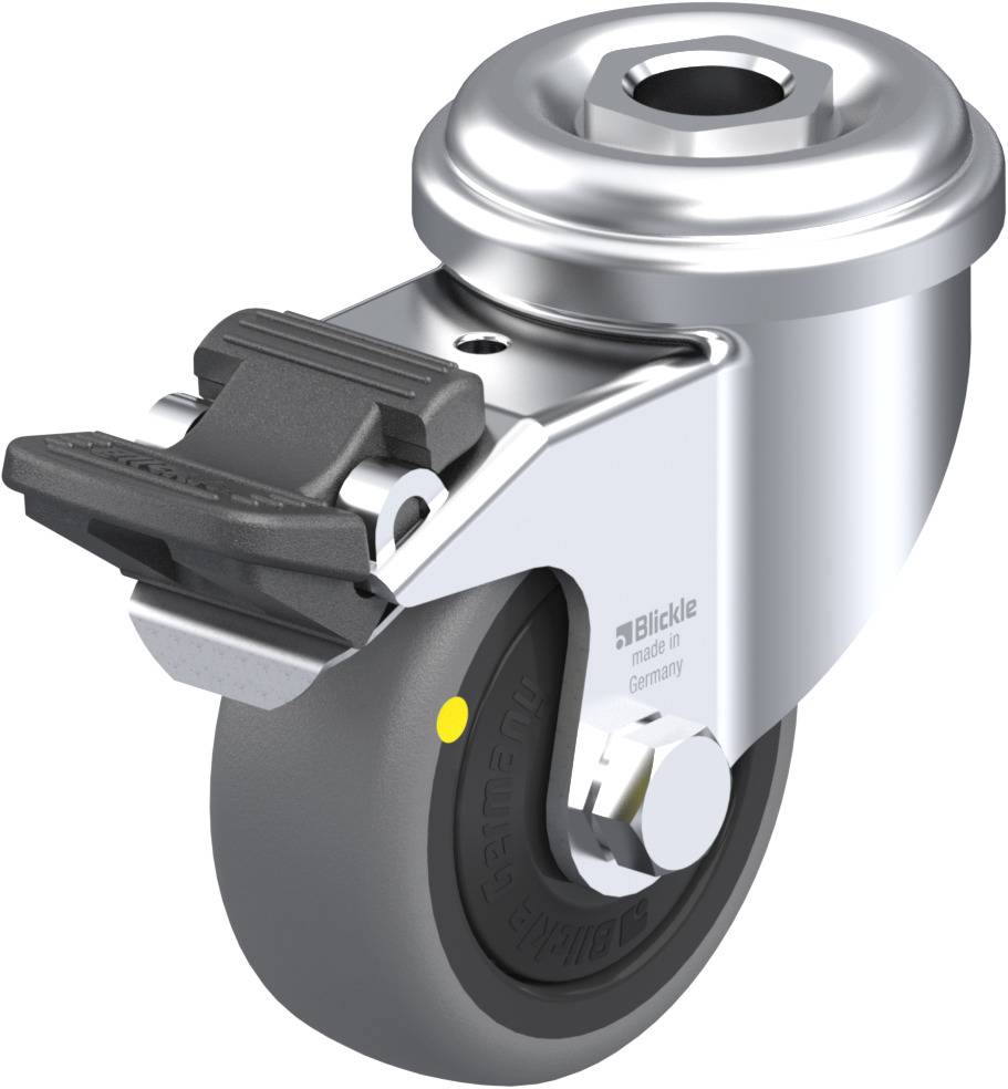 Blickle 626820 LRA-TPA 50KF-FI-ELS Kółko skrętne z hamulcem Średnica koła: 50 mm Maksymalne obciążenie: 30 kg 1 szt. - obrazek 1