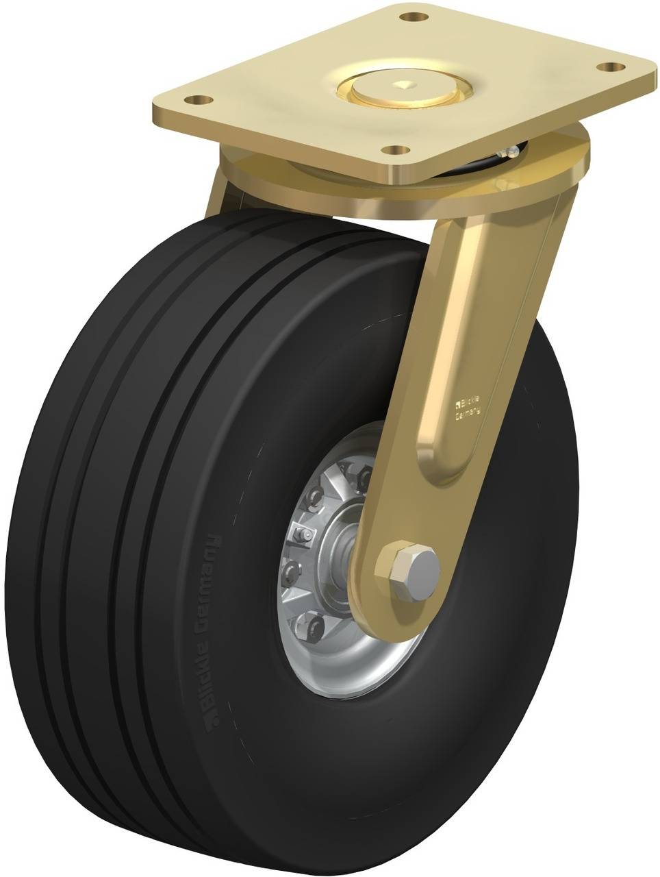 Blickle 839214 LS-VLE 307K Kółko skrętne Średnica koła: 306 mm Maksymalne obciążenie: 700 kg 1 szt. - obrazek 1