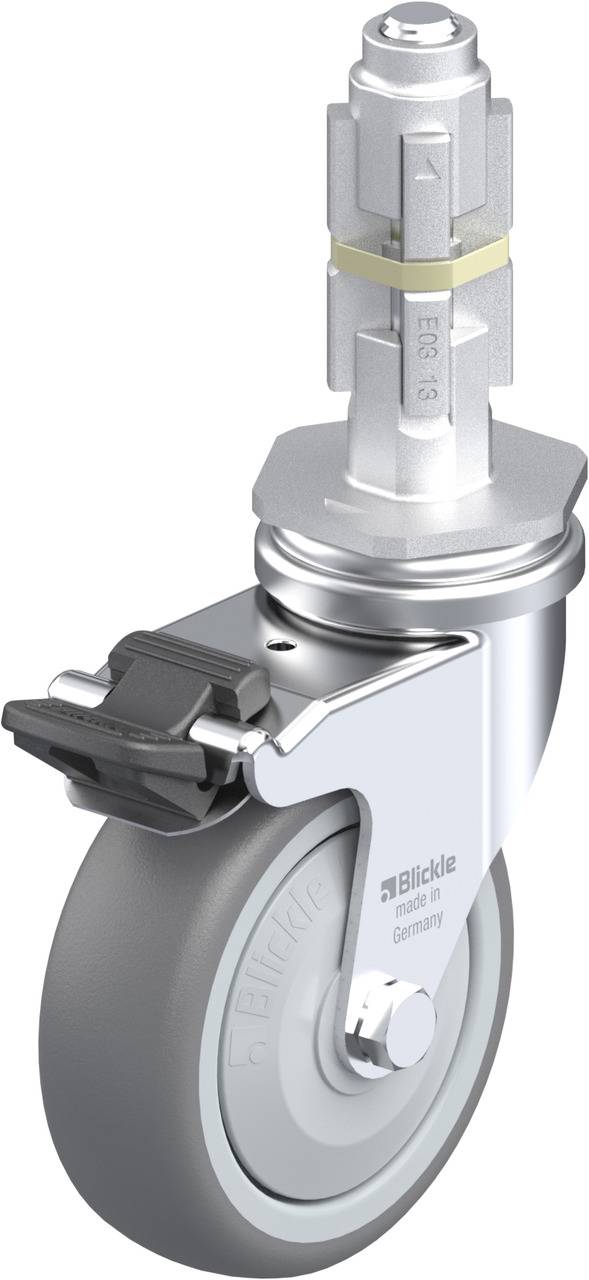 Blickle 664581 LRA-TPA 75KF-FI-E03 Kółko skrętne z hamulcem Średnica koła: 75 mm Maksymalne obciążenie: 75 kg 1 szt. - obrazek 1