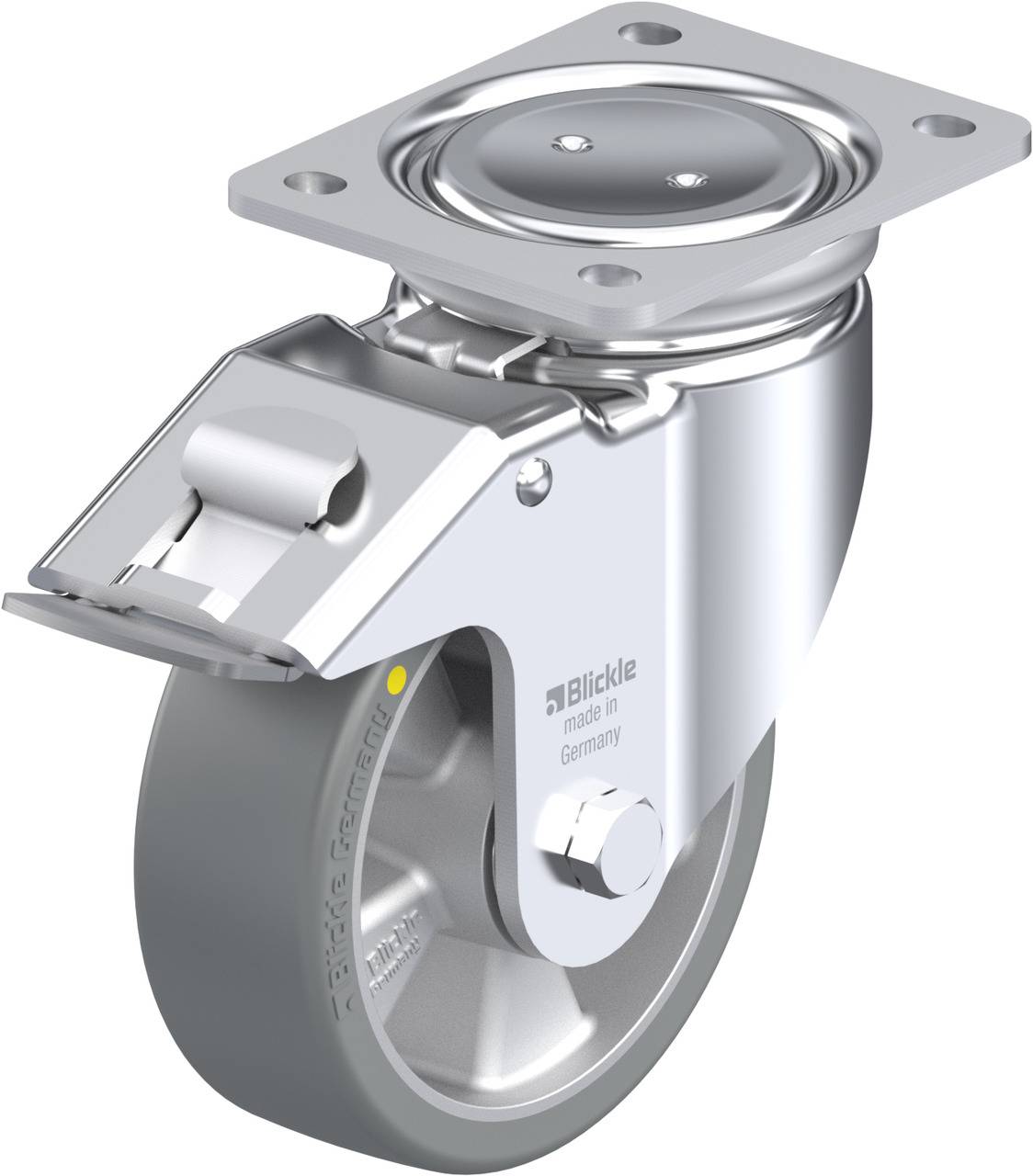 Blickle 852501 LUH-ALTH 150K-FI-AS Kółko skrętne z hamulcem Średnica koła: 150 mm Maksymalne obciążenie: 650 kg 1 szt. - obrazek 1