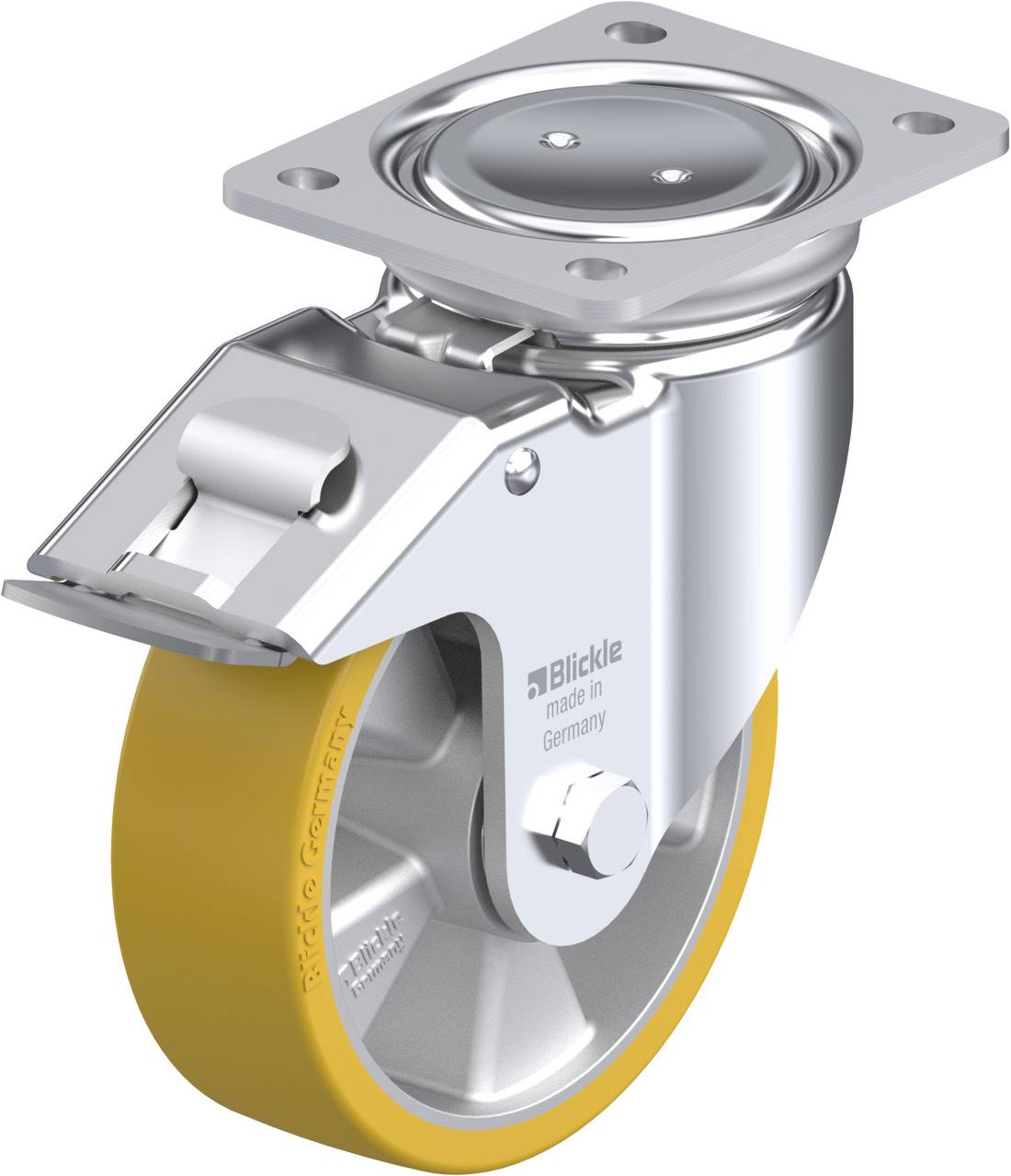 Blickle 759173 LUH-ALTH 160K-FI Kółko skrętne z hamulcem Średnica koła: 160 mm Maksymalne obciążenie: 750 kg 1 szt. - obrazek 1