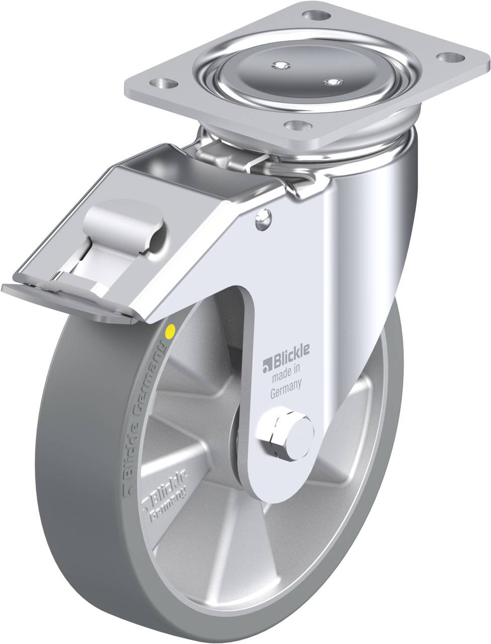 Blickle 852505 LUH-ALTH 200K-FI-AS Kółko skrętne z hamulcem Średnica koła: 200 mm Maksymalne obciążenie: 800 kg 1 szt. - obrazek 1