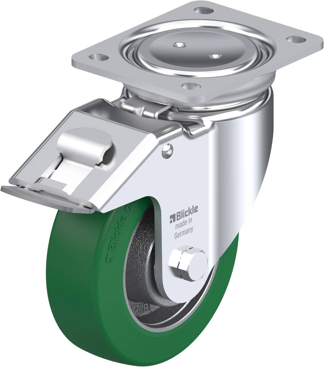 Blickle 755102 LU-GST 150K-FI Kółko skrętne z hamulcem Średnica koła: 150 mm Maksymalne obciążenie: 570 kg 1 szt. - obrazek 1