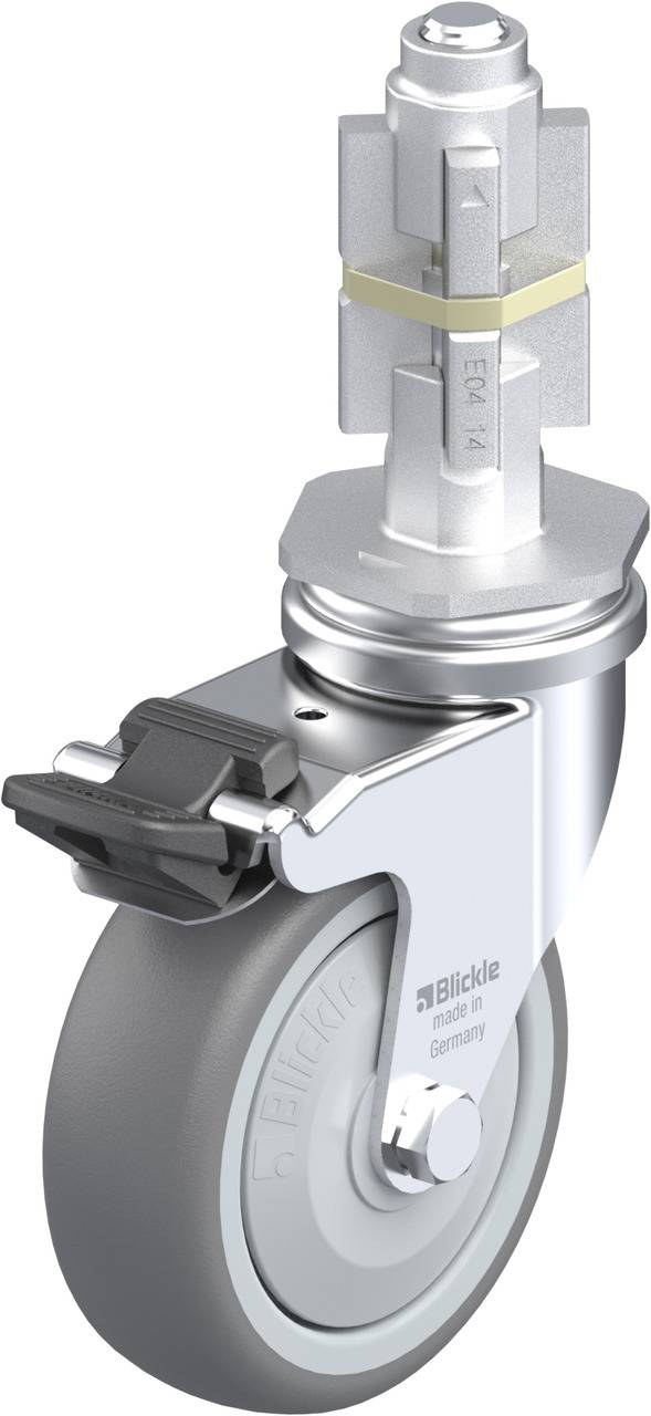 Blickle 552299 LRA-TPA 75KF-FI-E04 Kółko skrętne z hamulcem Średnica koła: 75 mm Maksymalne obciążenie: 75 kg 1 szt. - obrazek 1