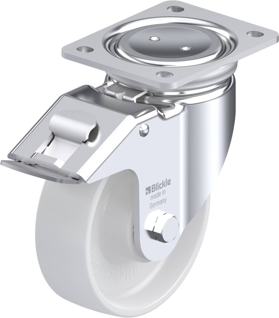 Blickle 755110 LU-PO 150K-FI Kółko skrętne z hamulcem Średnica koła: 150 mm Maksymalne obciążenie: 400 kg 1 szt. - obrazek 1