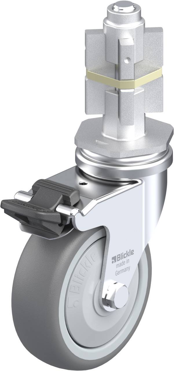 Blickle 652198 LRA-TPA 75KF-FI-E05 Kółko skrętne z hamulcem Średnica koła: 75 mm Maksymalne obciążenie: 75 kg 1 szt. - obrazek 1