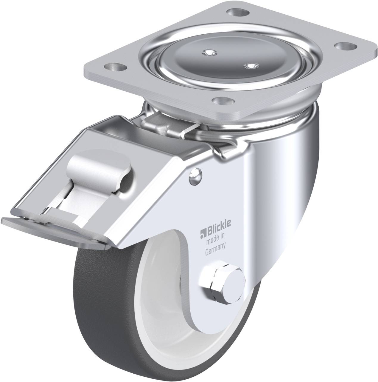 Blickle 760114 LUH-POTH 125K-FI Kółko skrętne z hamulcem Średnica koła: 125 mm Maksymalne obciążenie: 350 kg 1 szt. - obrazek 1