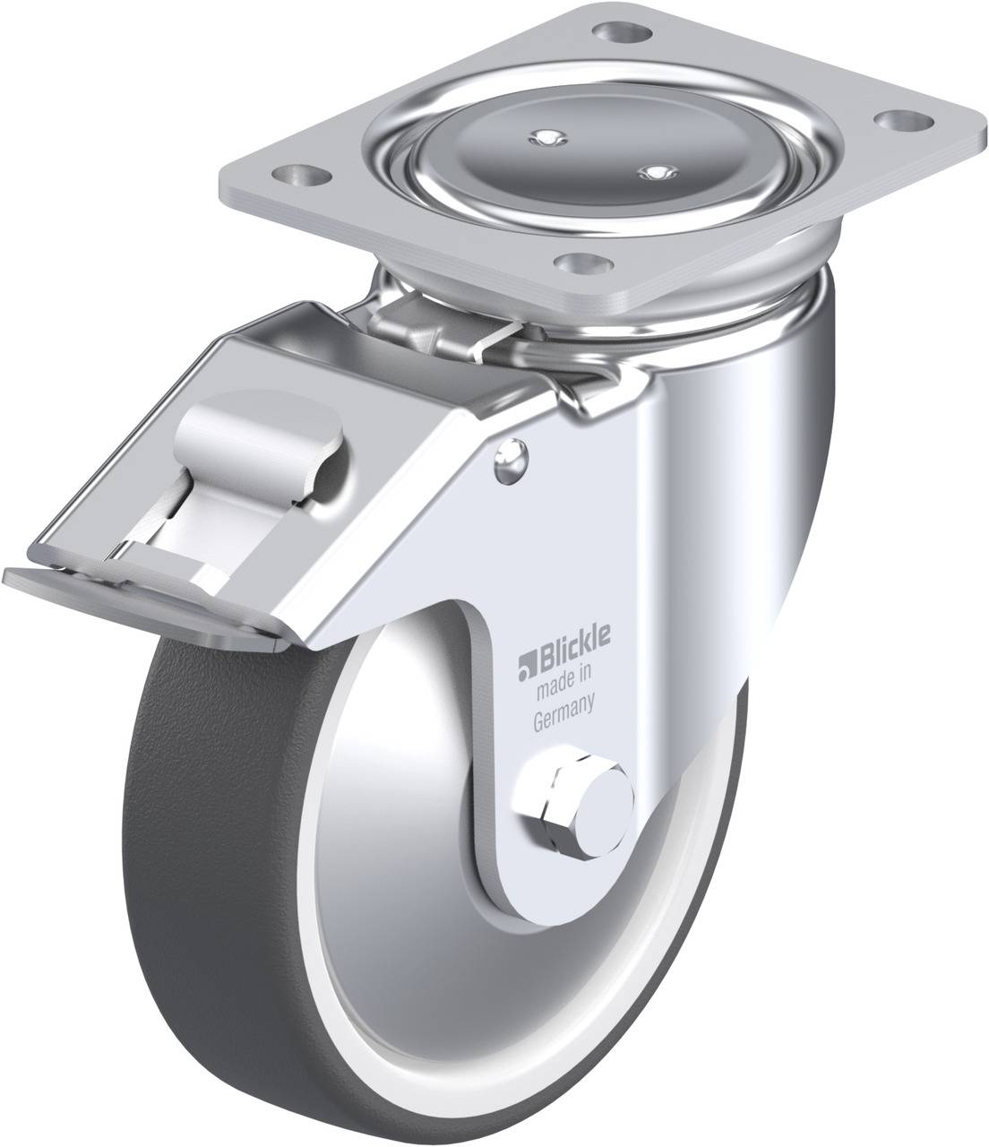 Blickle 852331 LUH-POTH 160R-FI-FA Kółko skrętne z hamulcem Średnica koła: 160 mm Maksymalne obciążenie: 550 kg 1 szt. - obrazek 1