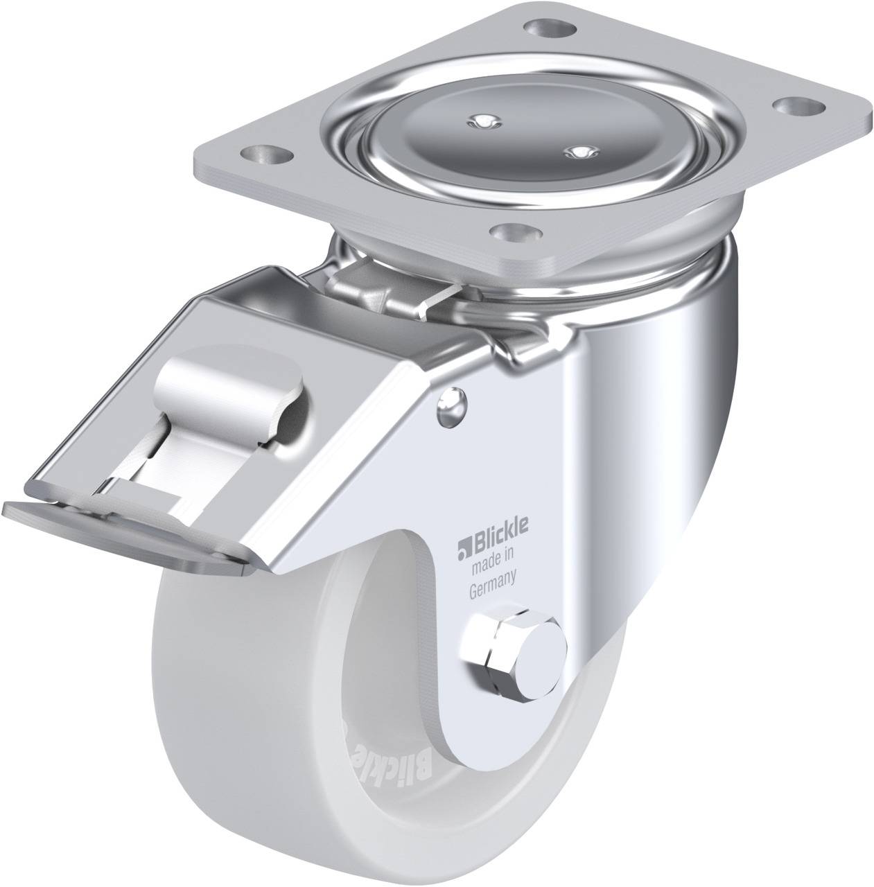 Blickle 755132 LUH-SPO 127G-FI Kółko skrętne z hamulcem Średnica koła: 125 mm Maksymalne obciążenie: 750 kg 1 szt. - obrazek 1