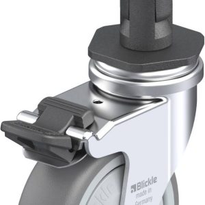 Blickle 847811 LRA-TPA 75KF-FI-ER02 Kółko skrętne z hamulcem Średnica koła: 75 mm Maksymalne obciążenie: 75 kg 1 szt.