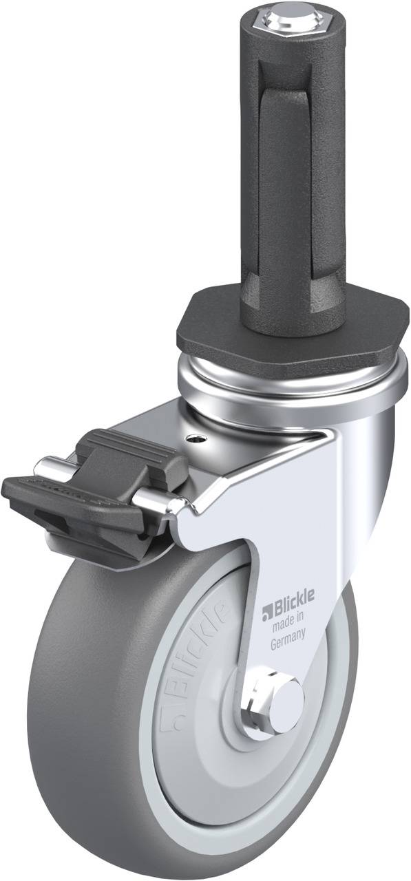Blickle 847811 LRA-TPA 75KF-FI-ER02 Kółko skrętne z hamulcem Średnica koła: 75 mm Maksymalne obciążenie: 75 kg 1 szt. - obrazek 1