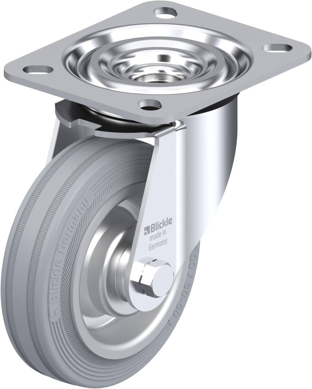 Blickle 54817 L-V 100R-SG Kółko skrętne Średnica koła: 100 mm Maksymalne obciążenie: 70 kg 1 szt. - obrazek 1