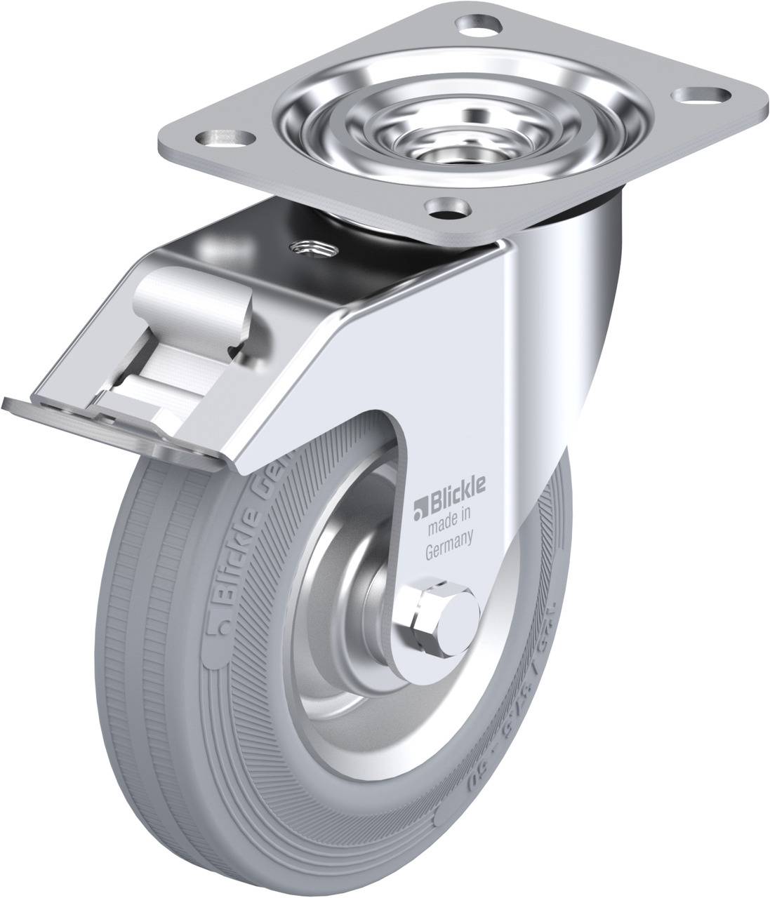 Blickle 5892 L-V 125R-FI-SG Kółko skrętne z hamulcem Średnica koła: 125 mm Maksymalne obciążenie: 100 kg 1 szt. - obrazek 1