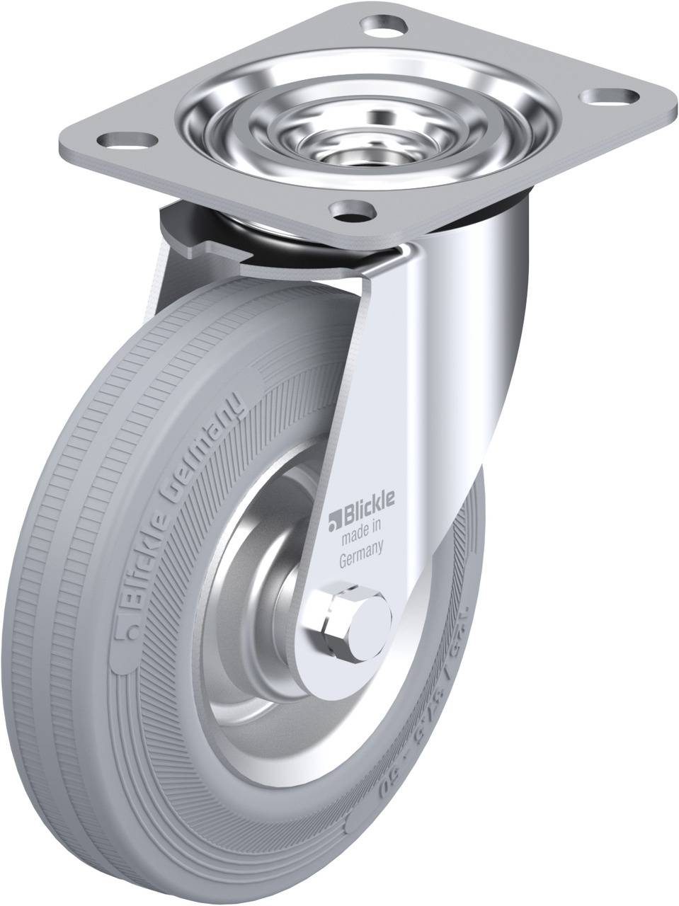 Blickle 59600 L-V 125R-SG Kółko skrętne Średnica koła: 125 mm Maksymalne obciążenie: 100 kg 1 szt. - obrazek 1