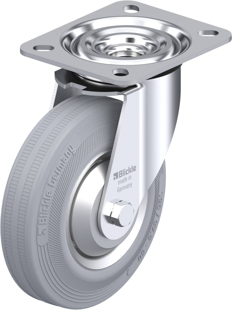 Blickle 59220 L-V 125R-SG-FA Kółko skrętne Średnica koła: 125 mm Maksymalne obciążenie: 100 kg 1 szt. - obrazek 1